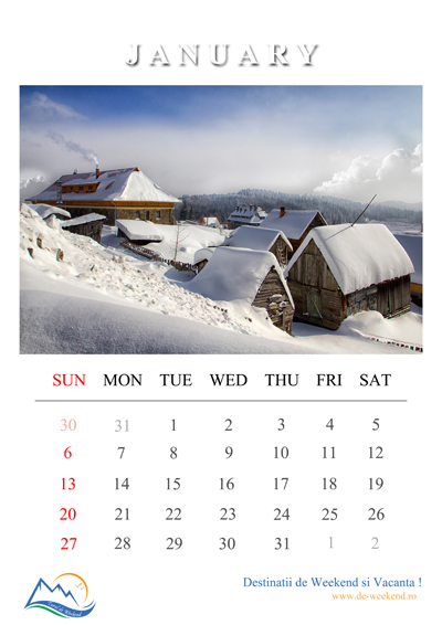 calendar 2013 ianuarie